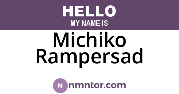 Michiko Rampersad