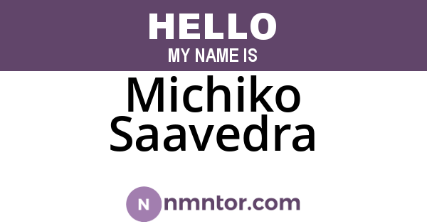 Michiko Saavedra