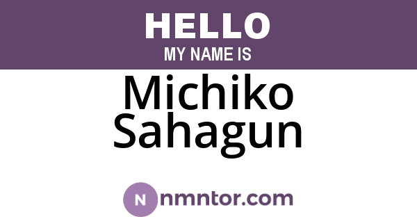 Michiko Sahagun