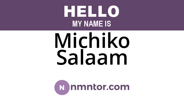 Michiko Salaam