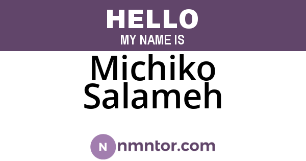 Michiko Salameh