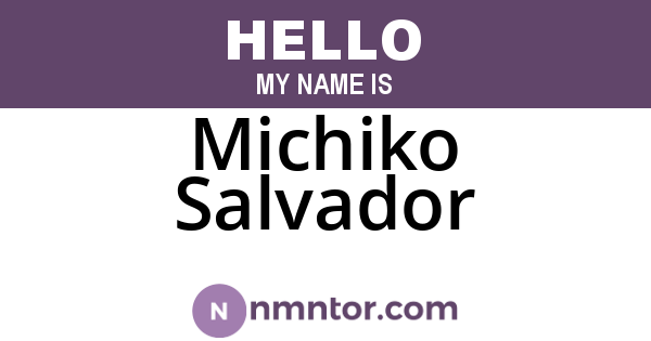 Michiko Salvador