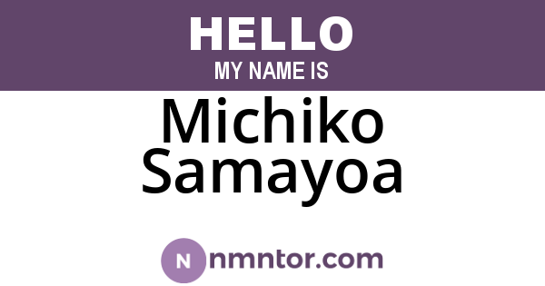 Michiko Samayoa