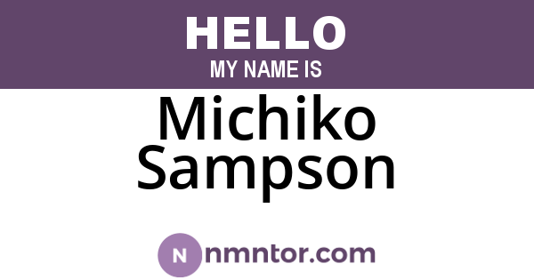 Michiko Sampson