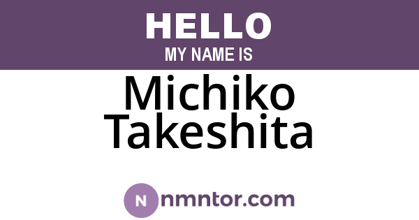 Michiko Takeshita