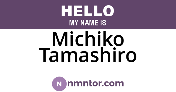 Michiko Tamashiro
