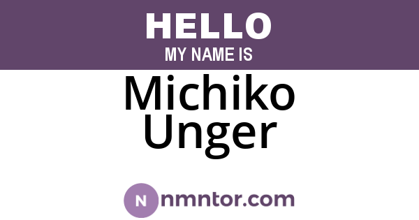 Michiko Unger