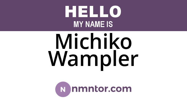 Michiko Wampler