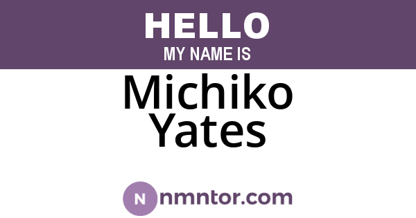 Michiko Yates
