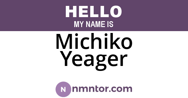 Michiko Yeager