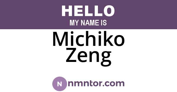 Michiko Zeng