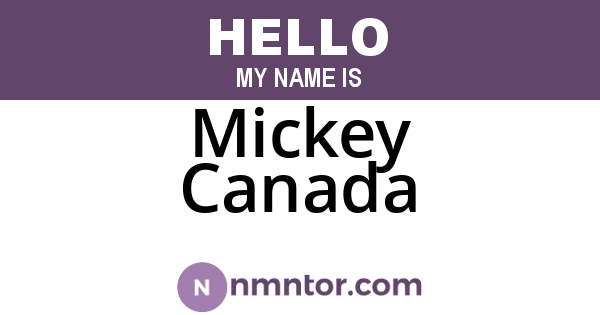 Mickey Canada