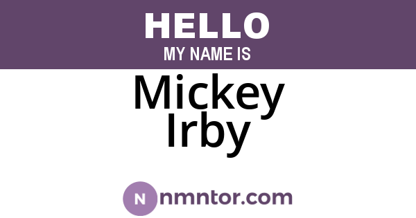 Mickey Irby