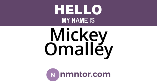 Mickey Omalley