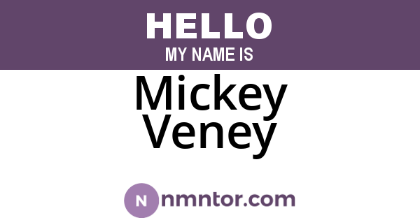 Mickey Veney