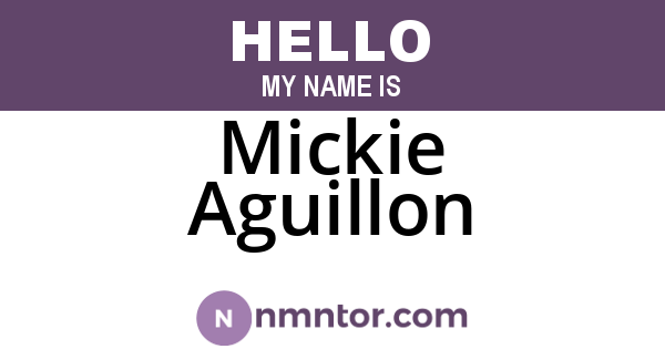 Mickie Aguillon