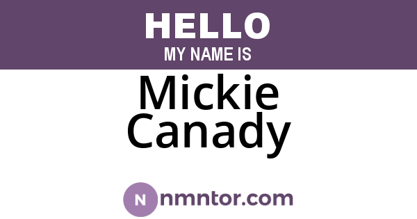 Mickie Canady