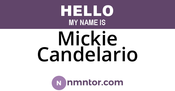 Mickie Candelario