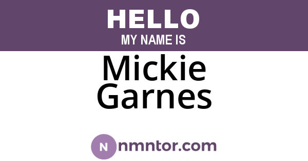 Mickie Garnes