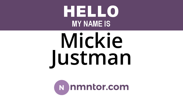 Mickie Justman