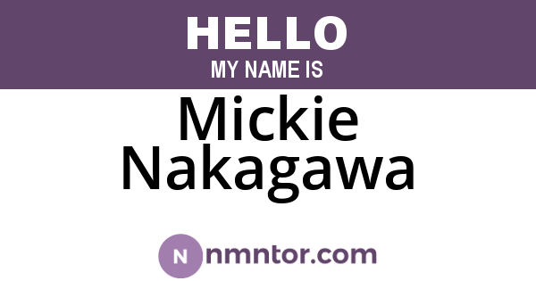 Mickie Nakagawa