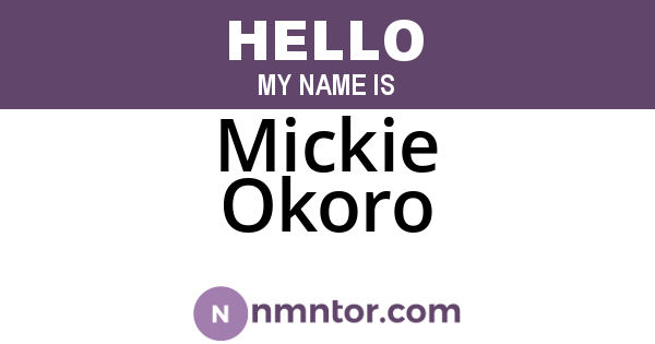 Mickie Okoro