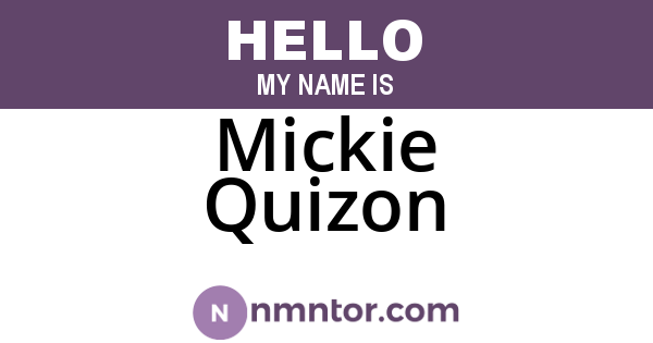 Mickie Quizon
