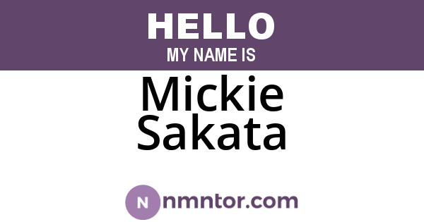 Mickie Sakata