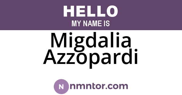 Migdalia Azzopardi