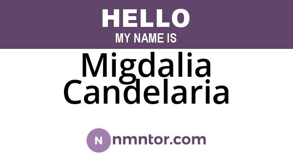 Migdalia Candelaria