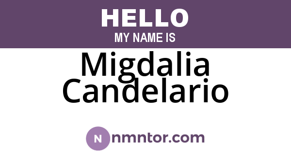Migdalia Candelario