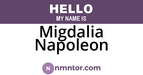 Migdalia Napoleon