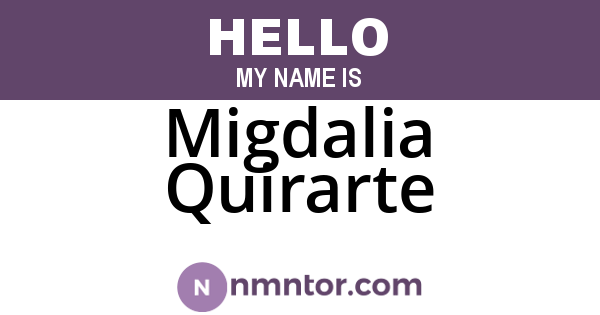 Migdalia Quirarte