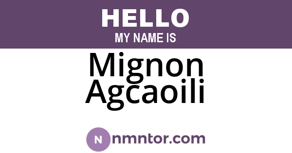 Mignon Agcaoili