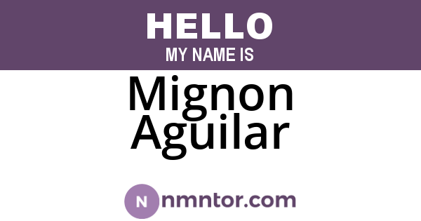 Mignon Aguilar