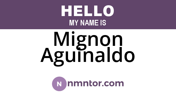 Mignon Aguinaldo
