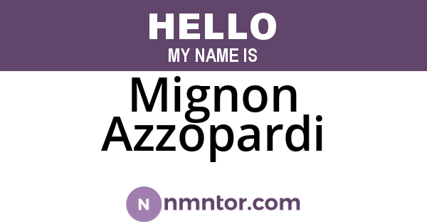 Mignon Azzopardi
