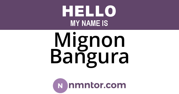 Mignon Bangura