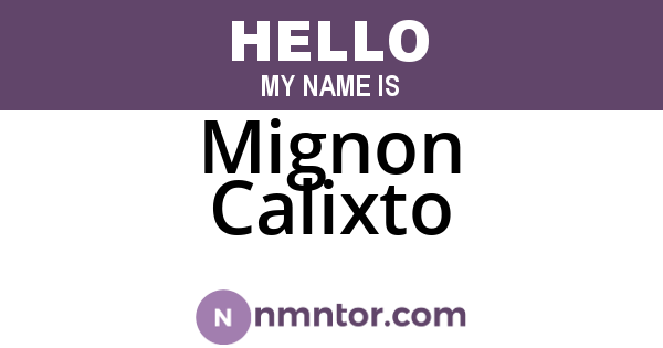 Mignon Calixto