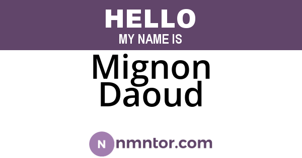 Mignon Daoud