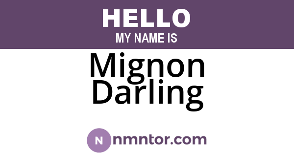 Mignon Darling