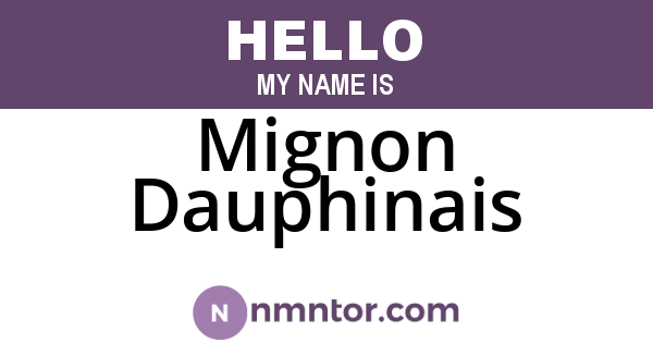 Mignon Dauphinais