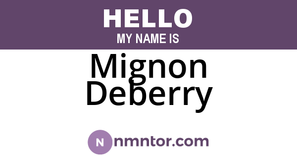 Mignon Deberry