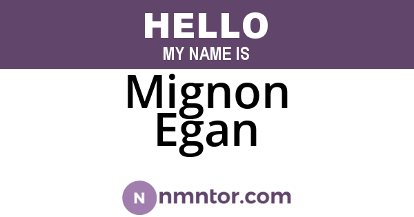 Mignon Egan