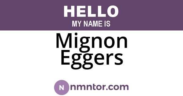 Mignon Eggers