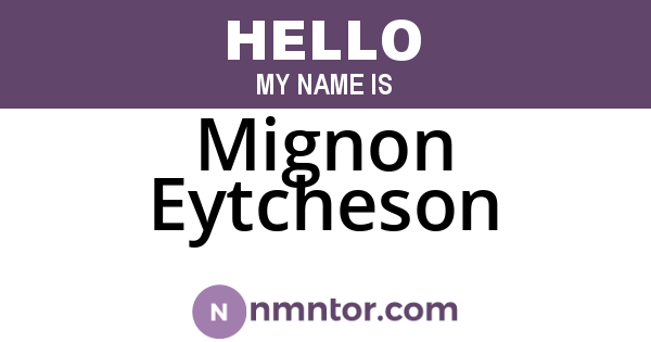 Mignon Eytcheson