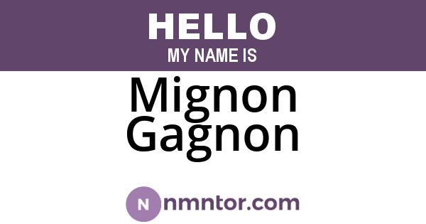 Mignon Gagnon
