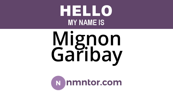 Mignon Garibay