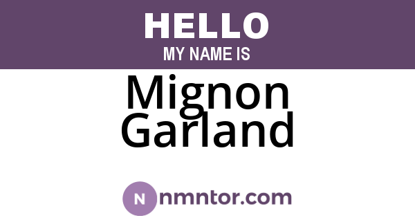 Mignon Garland