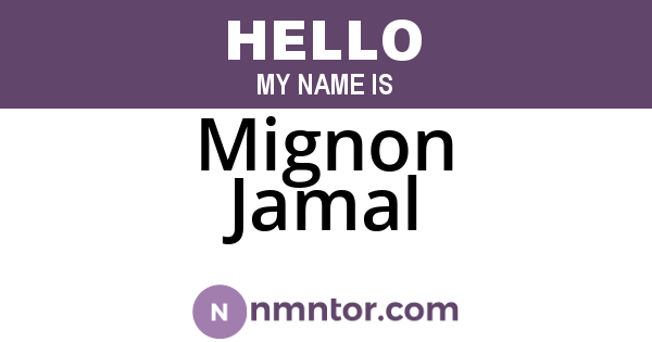 Mignon Jamal